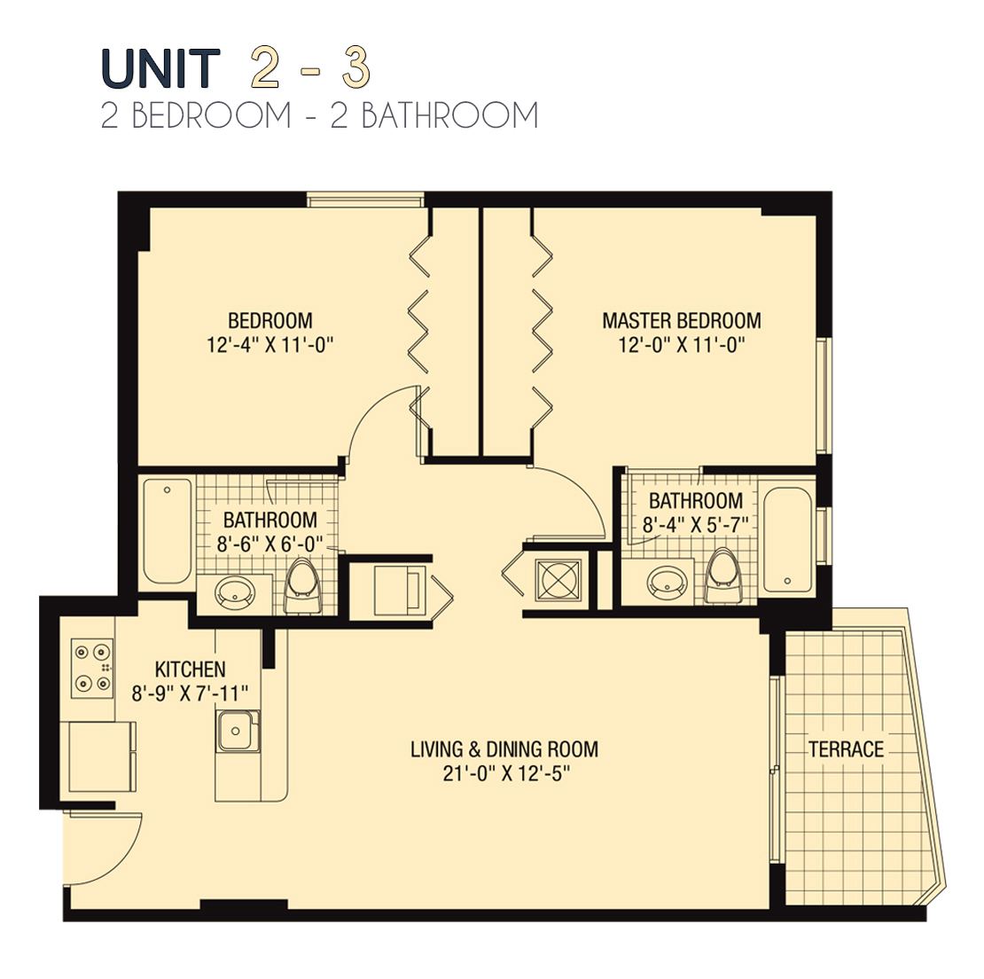 Unit 2-3 Floorplan